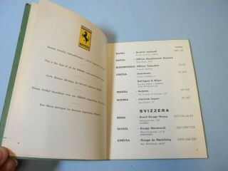 1963 FERRARI SEFAC ORGANIZZAZIONE DI VENDITA E DI ASSISTENZA SALES & ASSISTANCE 4