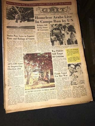 Grit Americas Family Newspaper October 1,  1967.  Vietnam War Coverage.