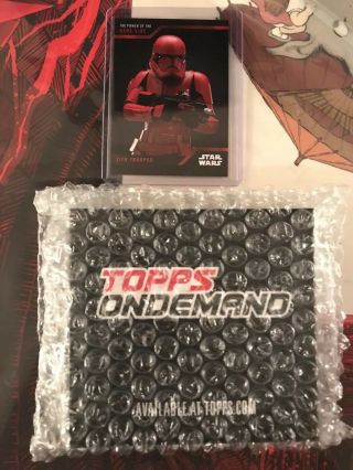Sdcc 2019 Exclusive Topps Star Wars Power Of The Dark Side Box W/ With Trooper