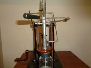 Wimshurst static electricity machine by Welch and in 4