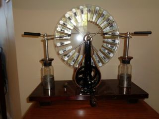 Wimshurst static electricity machine by Welch and in 7