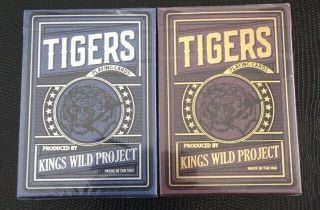 Gilded Tigers Playing Cards Matching Set 