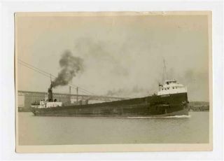 Coralia Ship Photo Steel Great Lakes Bulk Freighter 1949