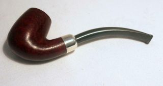 Dunhill Pipe,  Bruyere,  51021,  Bent Stem,  Silver Fitting - -