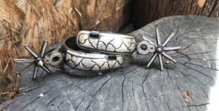 Old MEXICAN SPURS with Silver INLAY 6