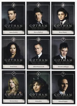 2016 Cryptozoic Gotham: Before The Legend Season 1 - 100 Card Mini - Master Set