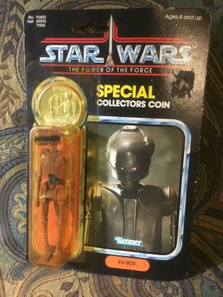 1984 Star Wars Power Of The Force Ev - 9d9 Figure W/ Coin On Card Kenner