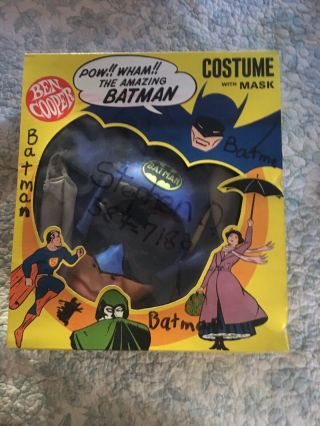 Ben Cooper Batman Halloween Costume 1966 Medium Size 8 - 10 Boxed Rare