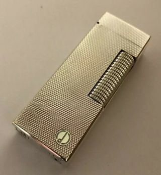 Dunhill Silver Barley Rollagas Lighter - Fully Overhauled &