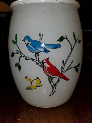 Bartlett - Collins Cookie Jar No Lid - " Feathered Friends " - Birds Rare Htf