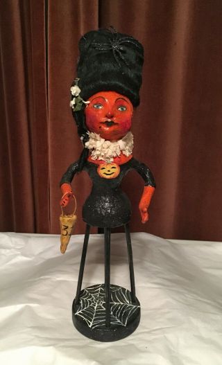 Ooak Halloween Pumpkin Witch Debra Schoch Art Doll
