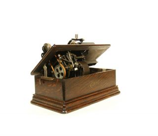 Near,  All - 1910 Edison Home Phonograph w/Cygnet Horn 2 & 4 Minute 9