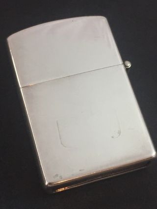 Fantastic Sterling 950 Silver Pocket Lighter PHILIP MORRIS King Size Cigarettes 3
