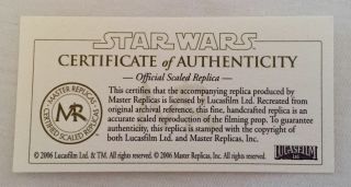SW - 309 Star Wars Lightsaber.  45 Master Replicas Luke Skywalker Chrome eBay 3