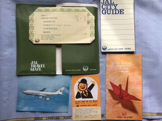 Vintage 1970s Japanese Airlines Travel Mate - Complete With Contents