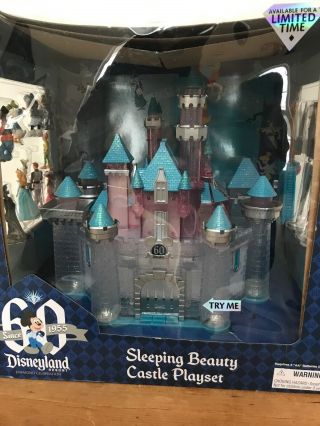 Disneyland 60th Diamond Anniversary Sleeping Beauty Castle Light Up Playset 2