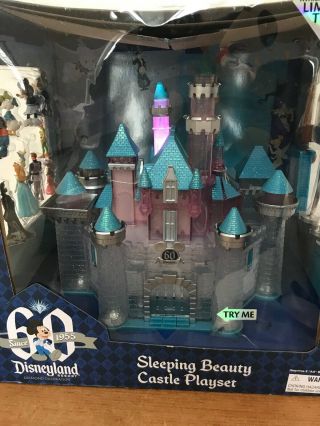 Disneyland 60th Diamond Anniversary Sleeping Beauty Castle Light Up Playset 5