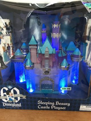 Disneyland 60th Diamond Anniversary Sleeping Beauty Castle Light Up Playset 6