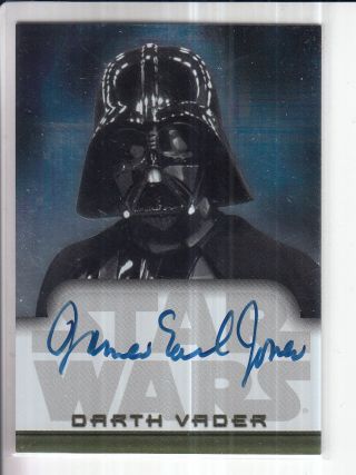 2004 Topps Star Wars James Earl Jones As Darth Vader Autograph Auto