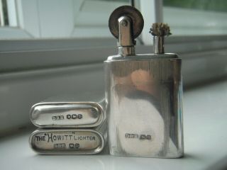 Howitt Lighter,  Solid Silver.  Assayed In 1946
