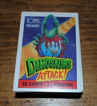 Dinosaurs Attack Cards Complete Set,  118 More,  22 Stickers Nm 1988 Topps