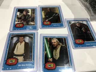 Sdcc 2019 Exclusive Topps Star Wars Limited Card Set Of 5.  San Diego Comic Con