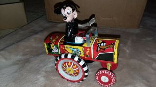 Box Disney " Dipsy Car " Mickey Mouse Driving,  By Linemar,  Toy/box Xlnt