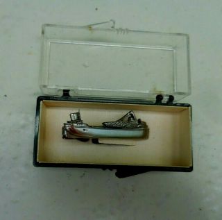 Vintage Freighter Commercial Ship Oil Tanker Container Tie Bar
