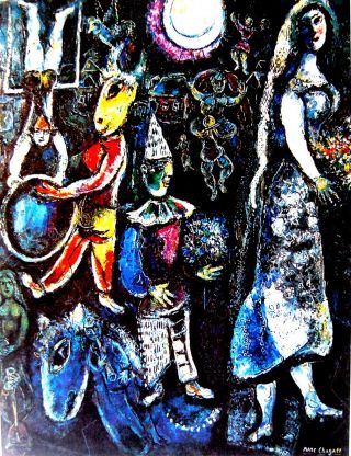 Two Chagall Lithographs Mourlot Art Book 1969 Jewish Derriere Le Miroir