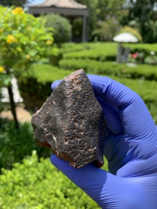 Meteorite NWA,  Unclassified 283.  17 Grams,  Fusion Crust 6