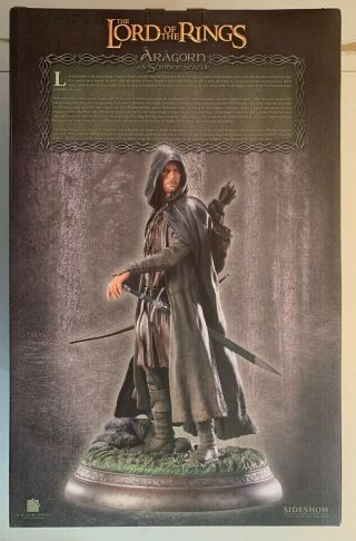 LOTR ARAGORN STRIDER EXCLUSIVE STATUE 303/550 Sideshow Collectibles Lord Rings 12
