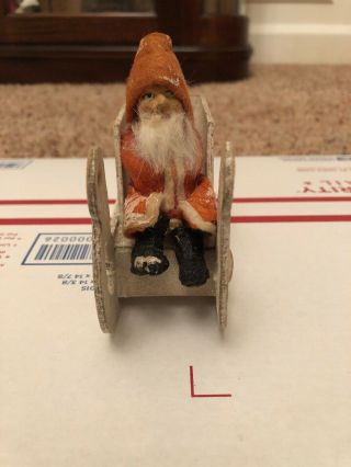 Antique German Santa On Sleigh Rare Antique Christmas