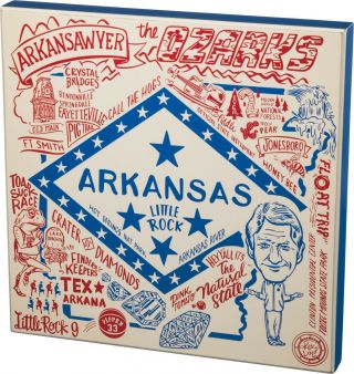 Arkansas Primitives By Kathy State Series Box Sign