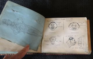 Ww1 Autograph Book Ashworth Eccles Soldiers Poems Sketches