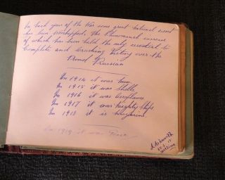 WW1 AUTOGRAPH BOOK ASHWORTH ECCLES SOLDIERS POEMS SKETCHES 5