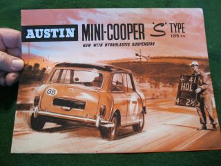 1963 - 1964 (?) Austin Mini Cooper " S " - Type Sales Brochure: Race Version (?)