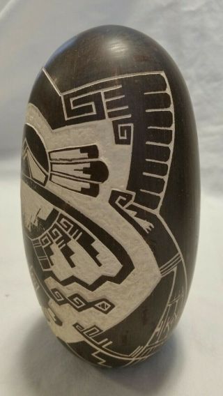 Hopi Pottery Carla Nampeyo Phoenix Open 1991 Incised Seed Signed with Basket 5