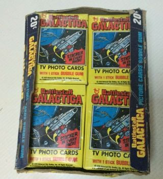 1978 Topps Battlestar Galactica Tv Show Wax Box Of 36 Wax Packs