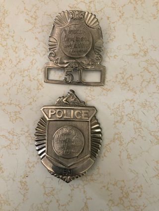 The York Haven & Hartford RR Police breast and hat badge 4