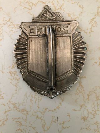 The York Haven & Hartford RR Police breast and hat badge 7
