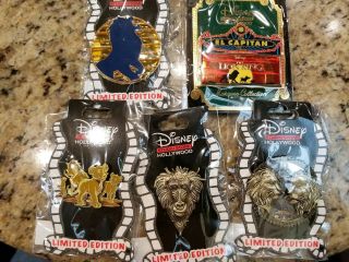 Disney Dssh Dsf Lion King Set Of 5 Pins Simba Scar Mufusa Marquee And Surprise