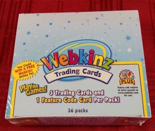 Ganz Webkinz Series 1 Trading Cards 36 Pack Box