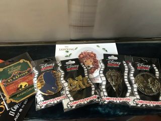Disney Dssh Dsf Lion King Set Of 5 Pins Simba Scar Mufusa Marquee And Surprise