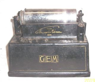 Edison Gem Phonograph Casting With Feed Screw,  Model A
