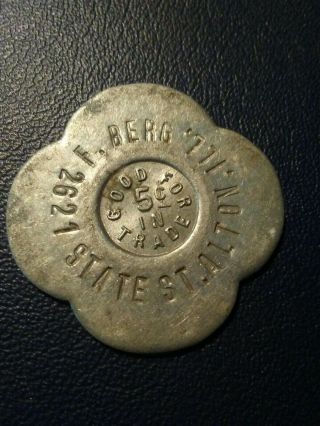 State St Alton,  Ill Transit Bus Token - Illinois Ill.  Good For 5 Cents In Trade