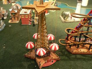 Mr.  Christmas Parachute Ride - Ideal For Model Train Layouts,  Etc.