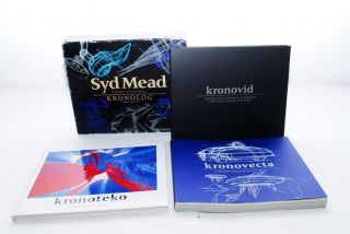 Syd Mead Kronolog Boxed Artbook Set Illustration 2 Books,  3 Ld Gundam (mn21)