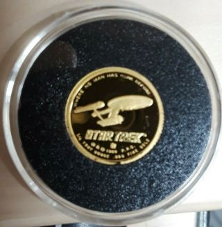 Classic Star Trek Full Set 1/4 Oz Pure Gold Proof Coin 1989 10