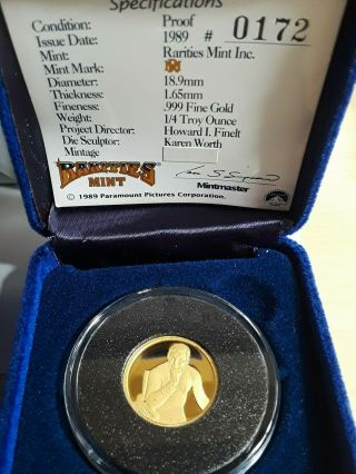 Classic Star Trek Full Set 1/4 Oz Pure Gold Proof Coin 1989
