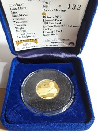 Classic Star Trek Full Set 1/4 Oz Pure Gold Proof Coin 1989 4